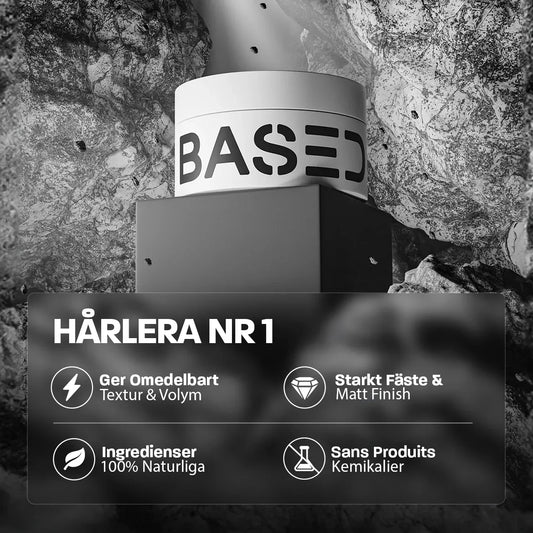 Hårlera för män - BASED naturlig matt finish styling produkt